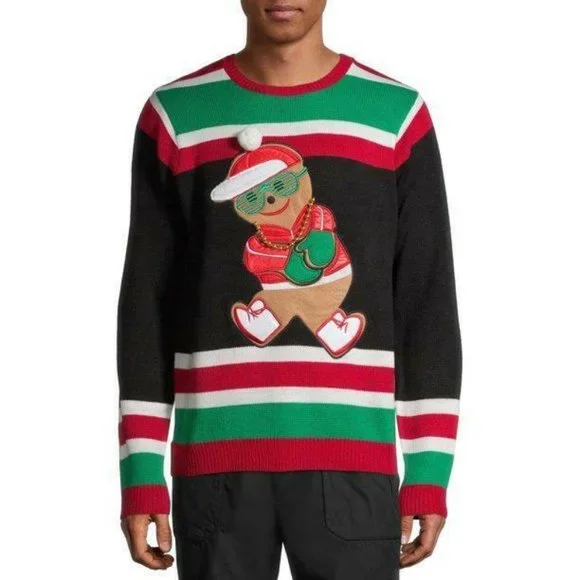 Holiday Time Sweaters Party Time Mens Christmas Ginger Snap